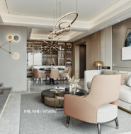 深圳星海名城现代轻奢家装效果图